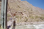 Inca Trail, bridge over the Urubamba 